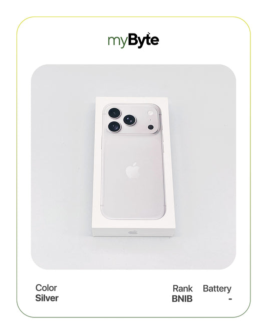 iPhone 18 Pro 5G 512GB eSIM (SIM Free) Silver myByte International
