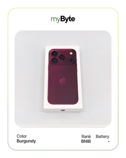 iPhone 18 Pro 5G 512GB eSIM (SIM Free) (Silent Camera) Burgundy myByte International