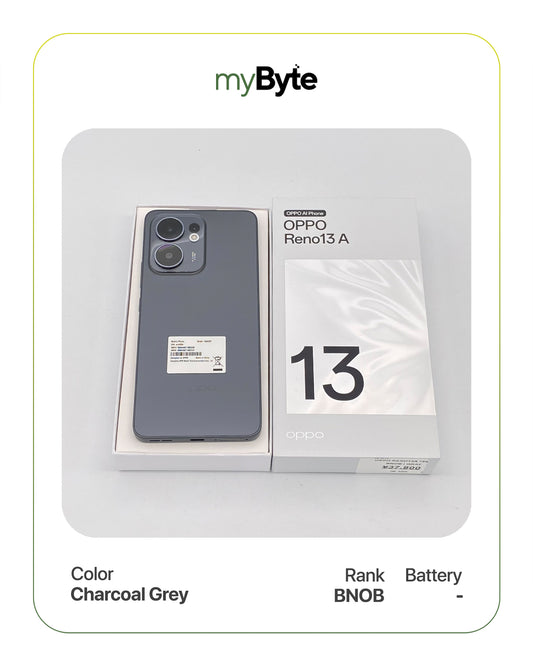 OPPO Reno13 A 128GB (SIM Free) Charcoal Gray SIM Free myByte International