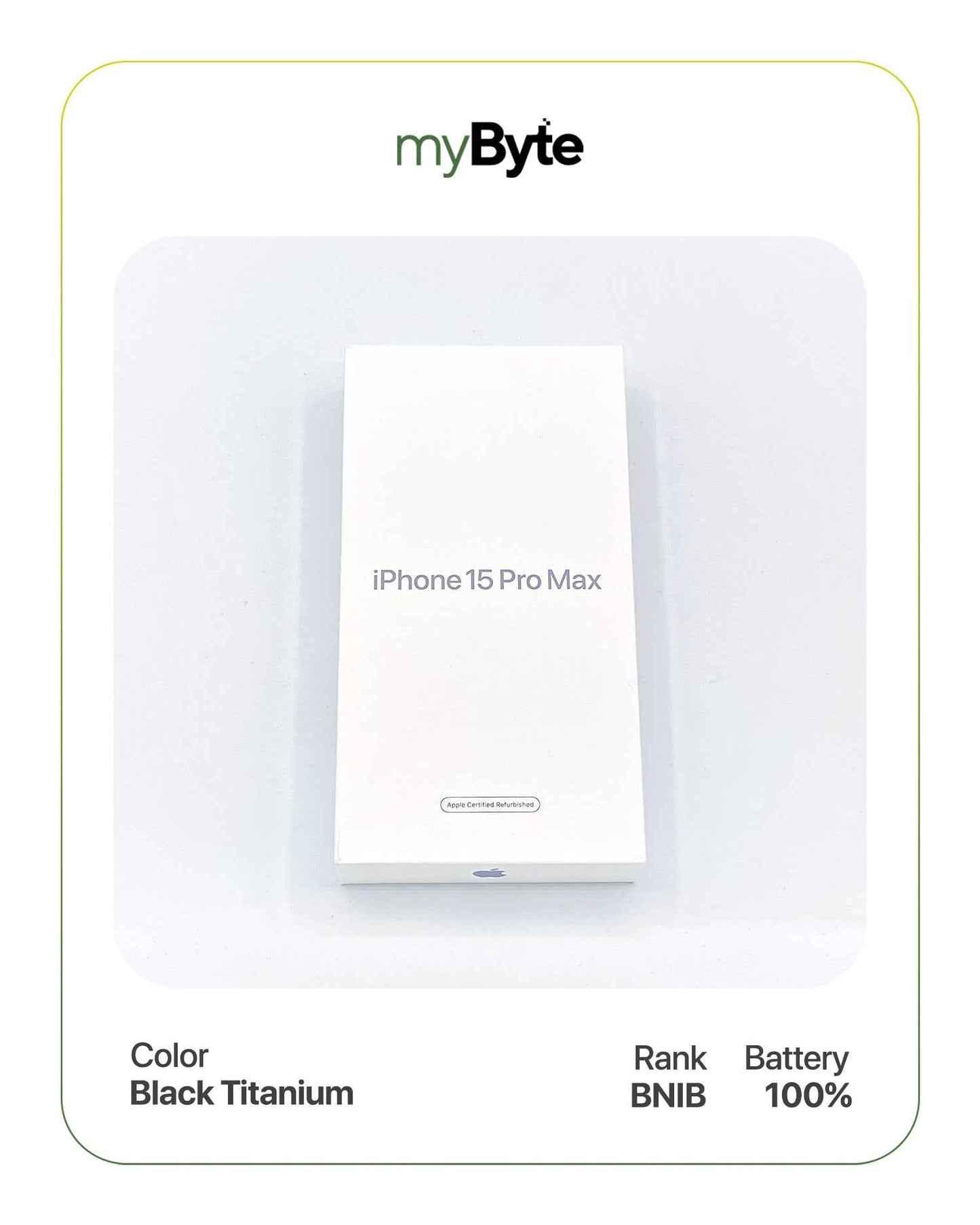 iPhone 15 Pro Max 5G 512GB Silent Camera (Dual SIM) Black Titanium SIM Free myByte International