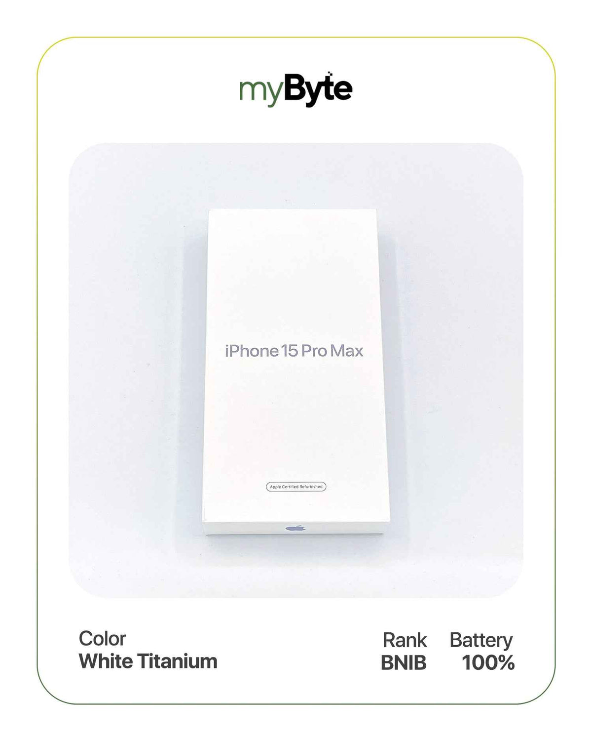 iPhone 15 Pro Max 5G 256GB Silent Camera (Dual SIM) White Titanium SIM Free myByte International