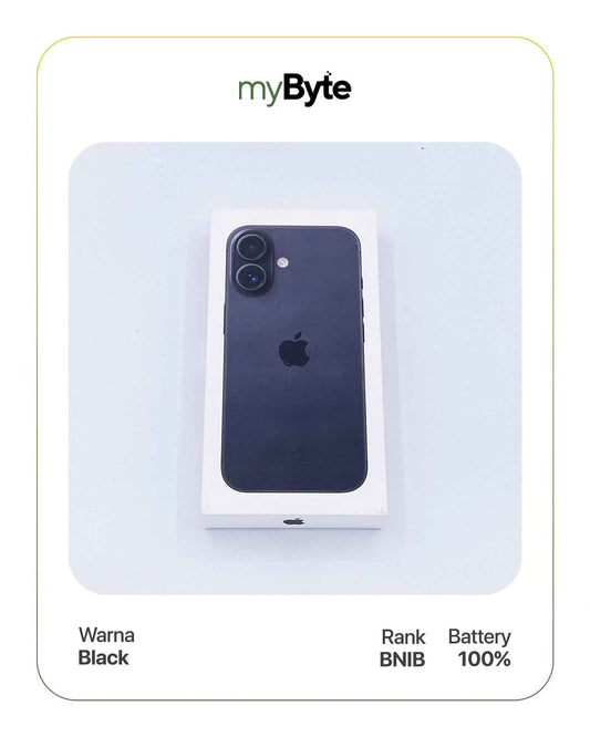 iPhone 16 Plus 5G 256GB (SIM Free) Black myByte International