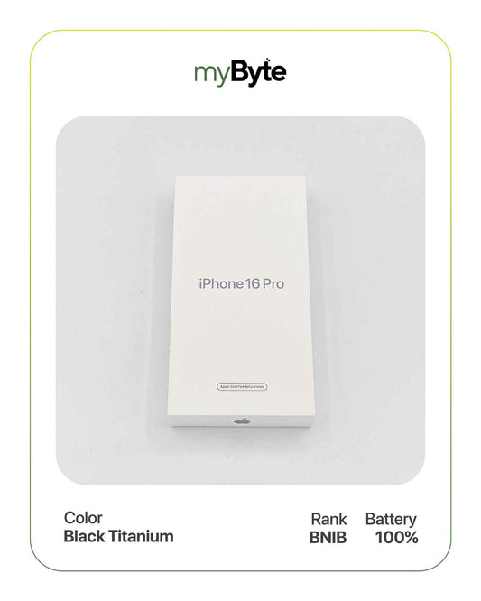 iPhone 16 Pro 5G 512GB (Sim Free) Black Titanium SIM Free myByte International