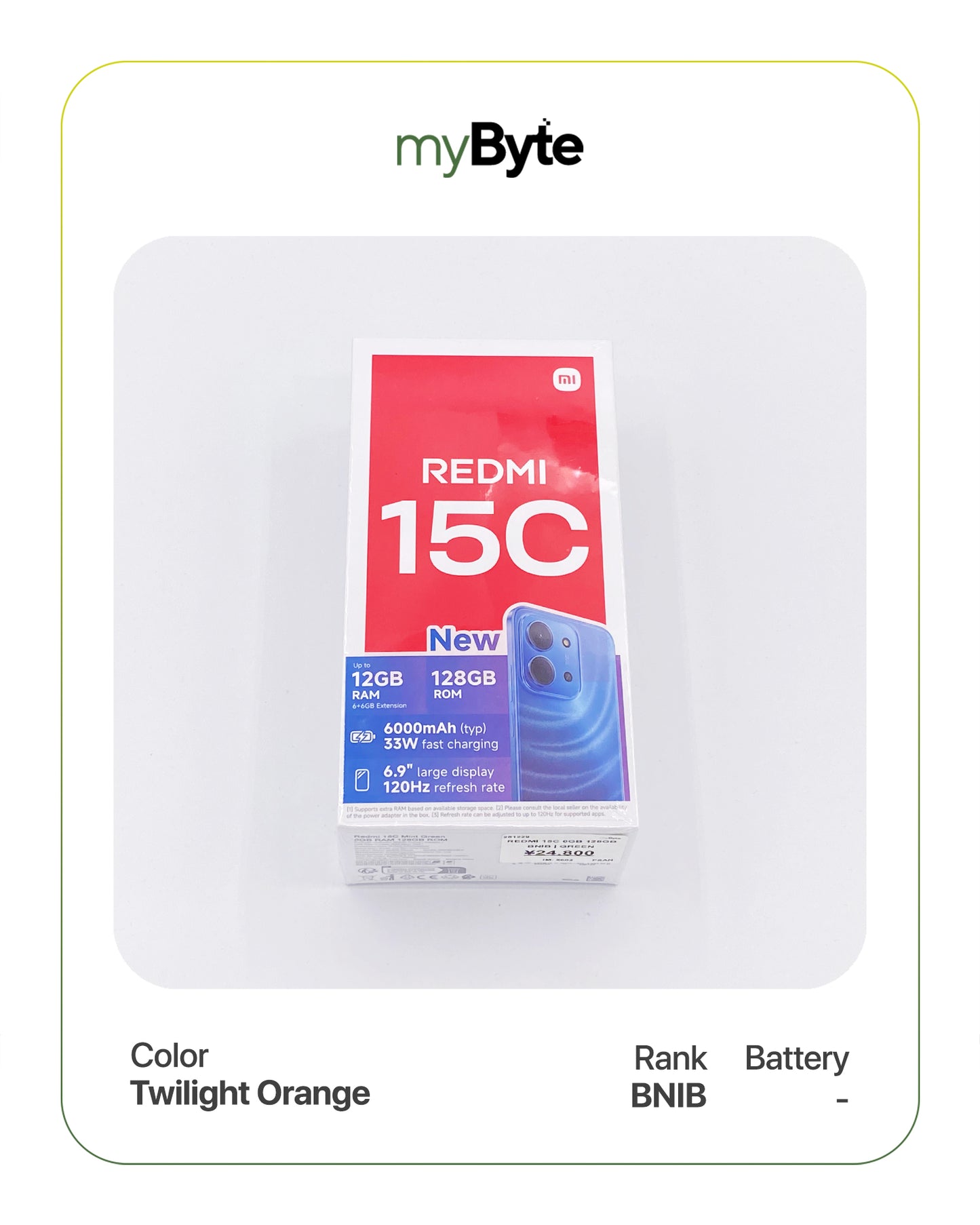 Redmi 15C 128GB (SIM Free) Twilight Orange SIM Free myByte International