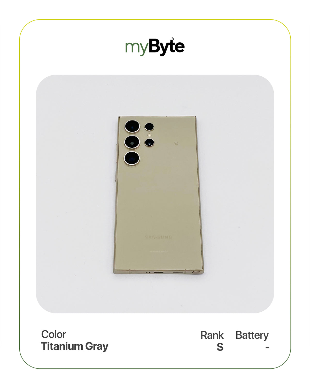 Samsung Galaxy S24 Ultra 5G 256GB (SIM Free) myByte International