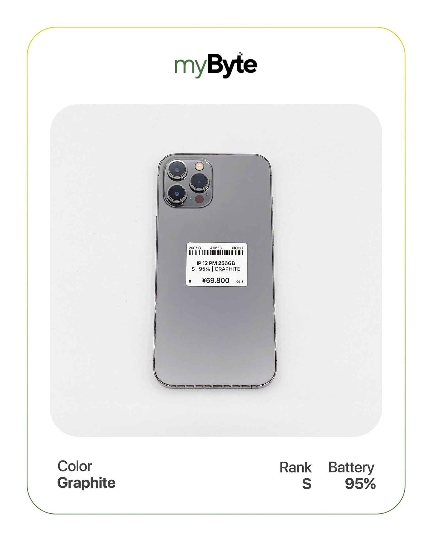iPhone 12 Pro Max 5G 256GB (SIM Free) myByte International