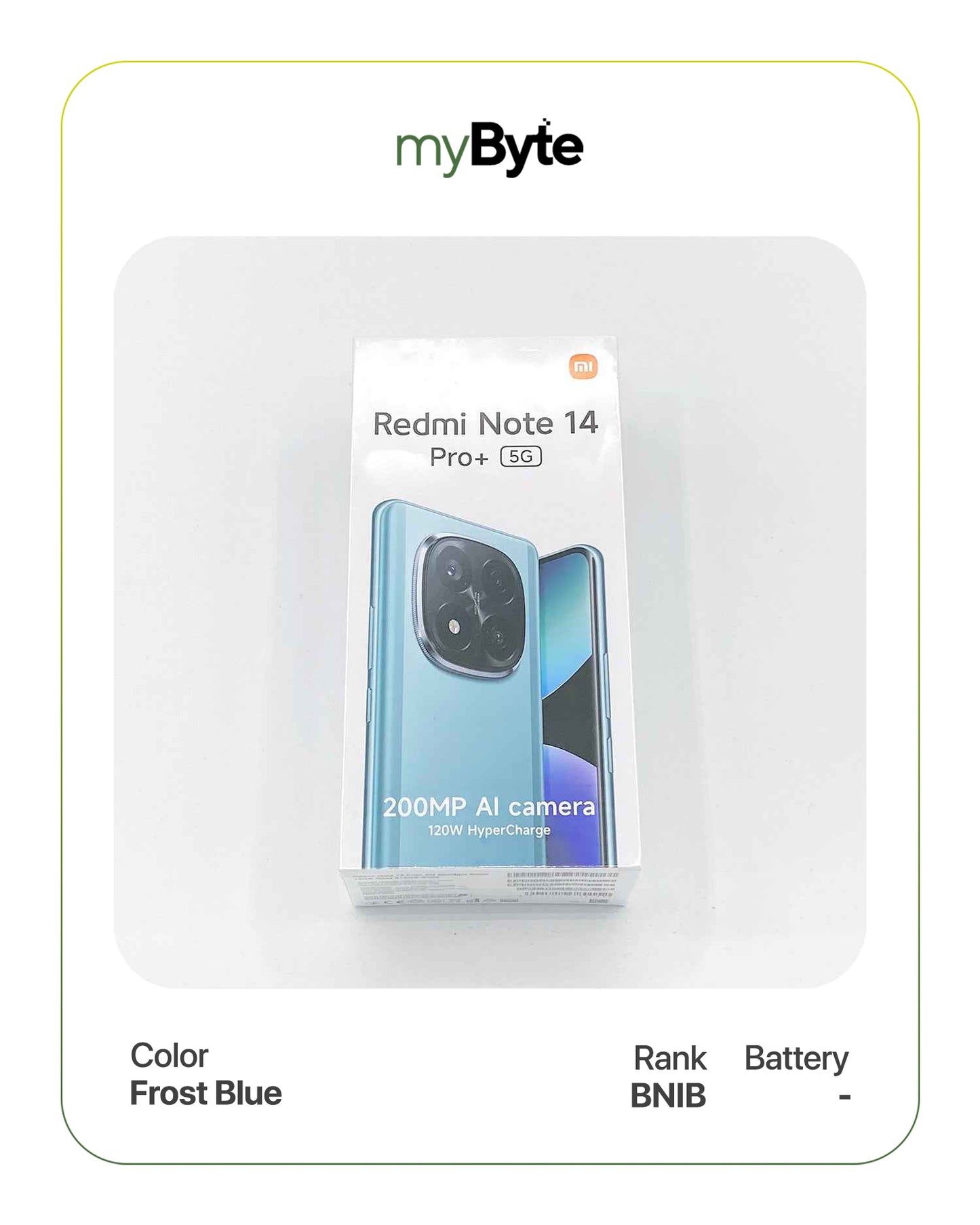Redmi Note 14 Pro+ 5G 512GB Silent Camera (Dual SIM) Frost Blue SIM Free myByte International