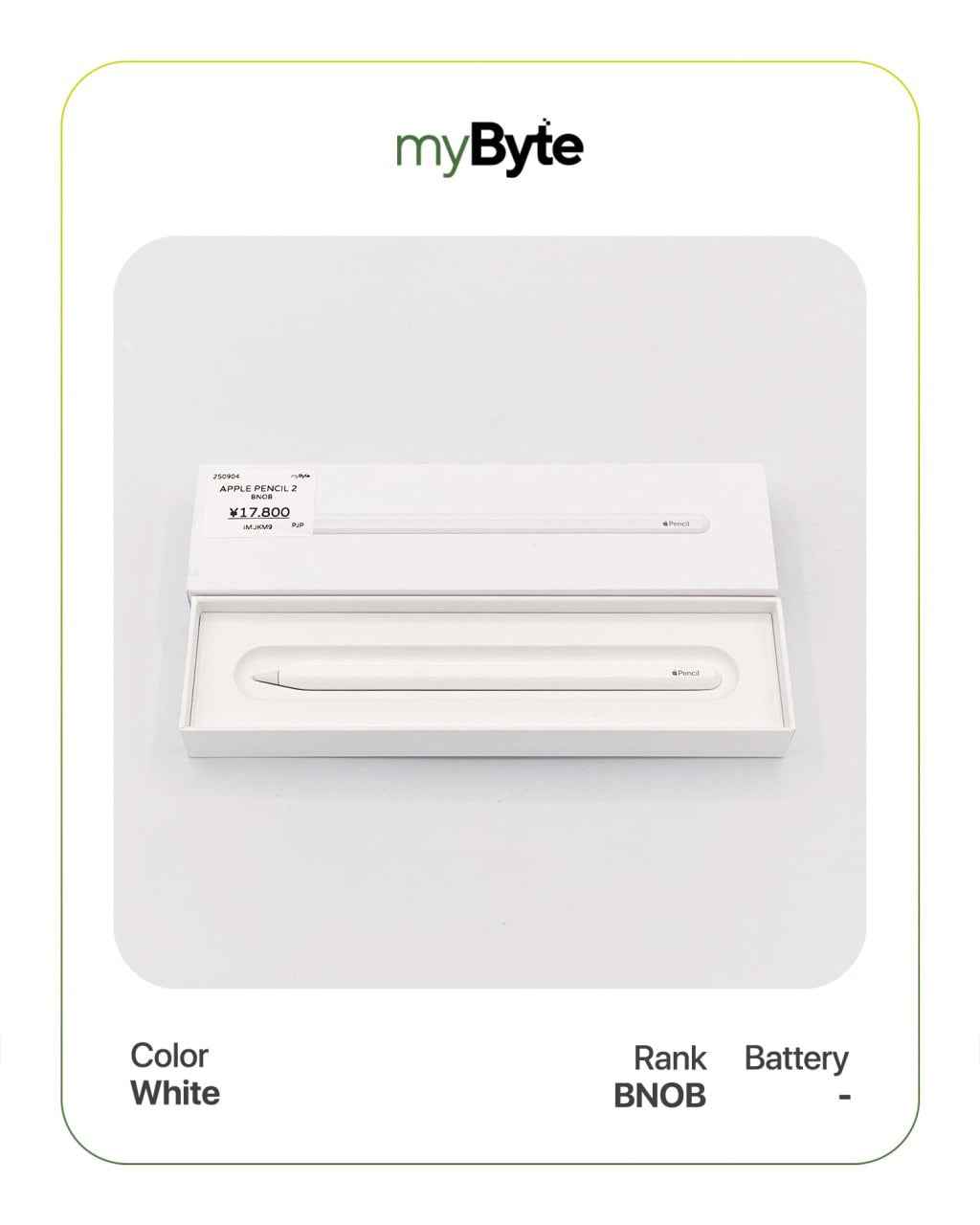 Apple Pencil 2nd Generation myByte International