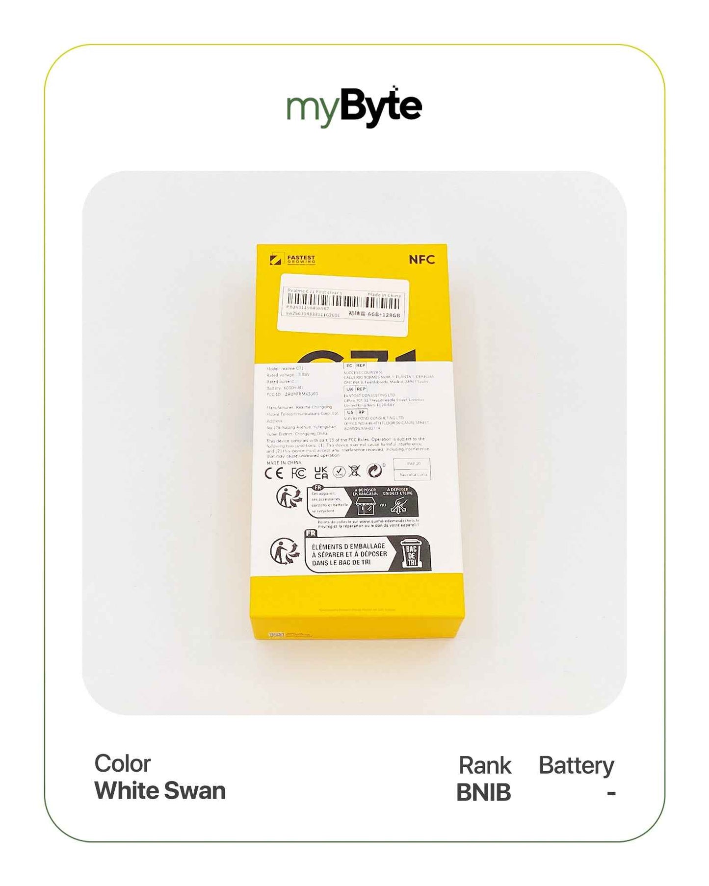 Realme Note C71 128GB (SIM Free) White Swan SIM Free myByte International
