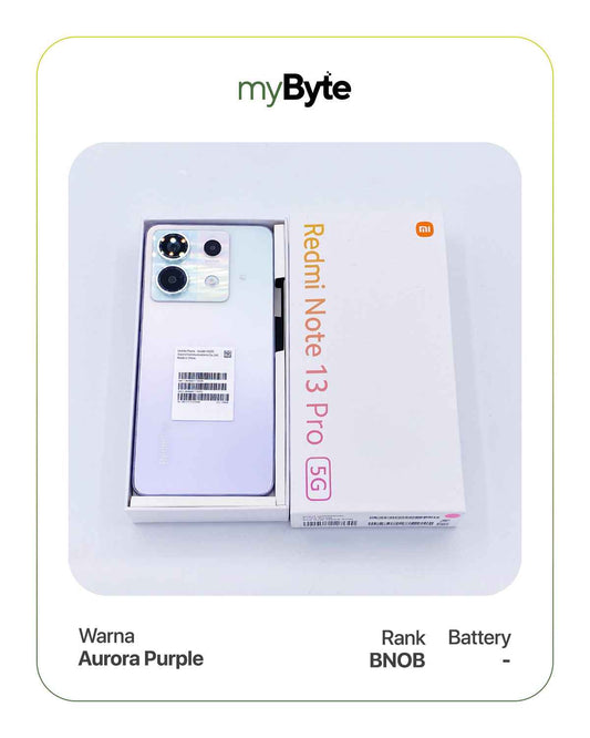 Redmi Note 13 Pro 5G 256GB (SIM Free) Aurora Purple SIM Free myByte International