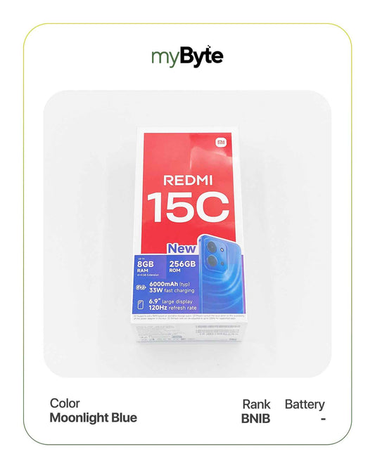 Redmi 15C 256GB (SIM Free) Moonlight Blue SIM Free myByte International