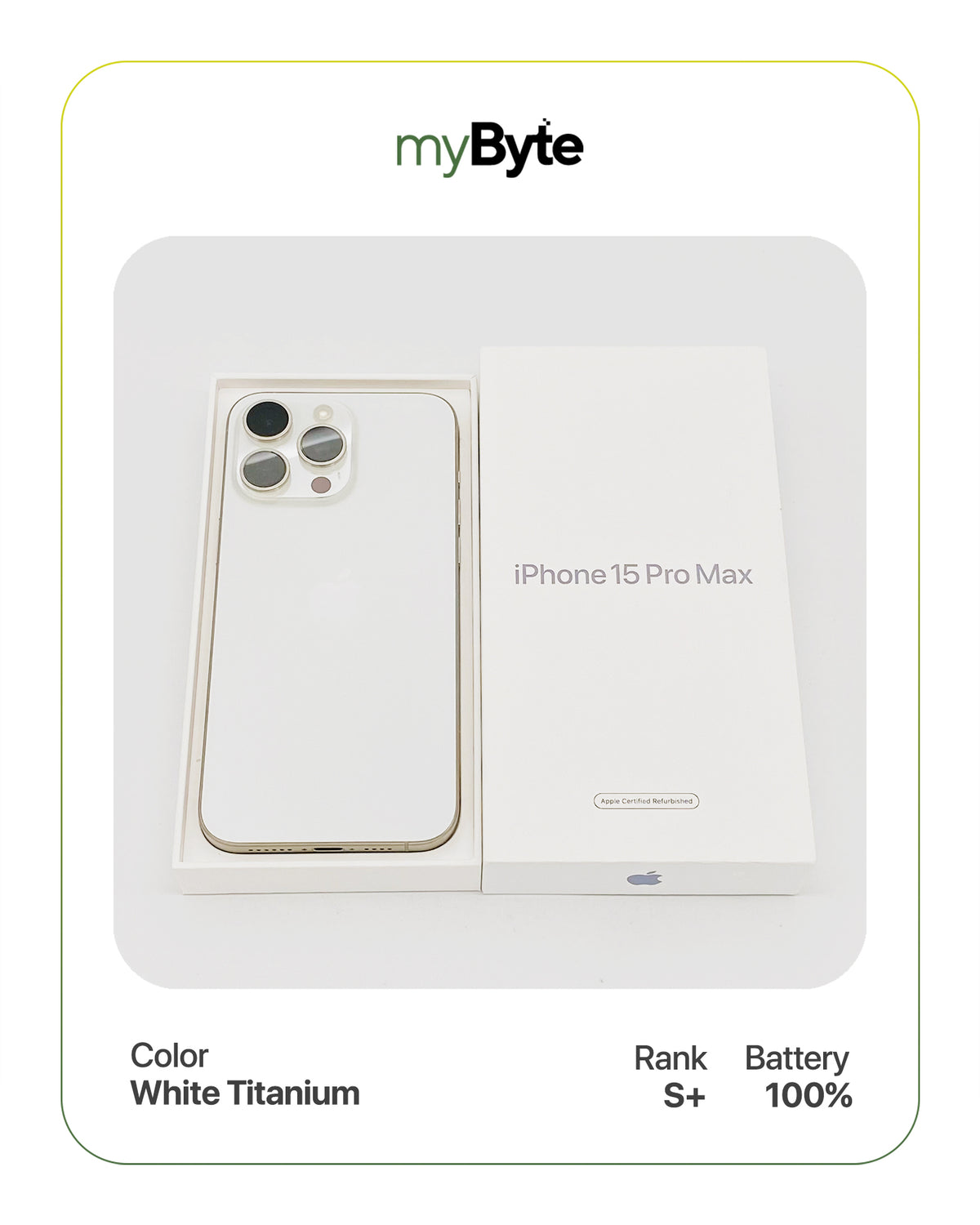 iPhone 15 Pro Max 5G 256GB Silent Camera (Dual SIM) myByte International