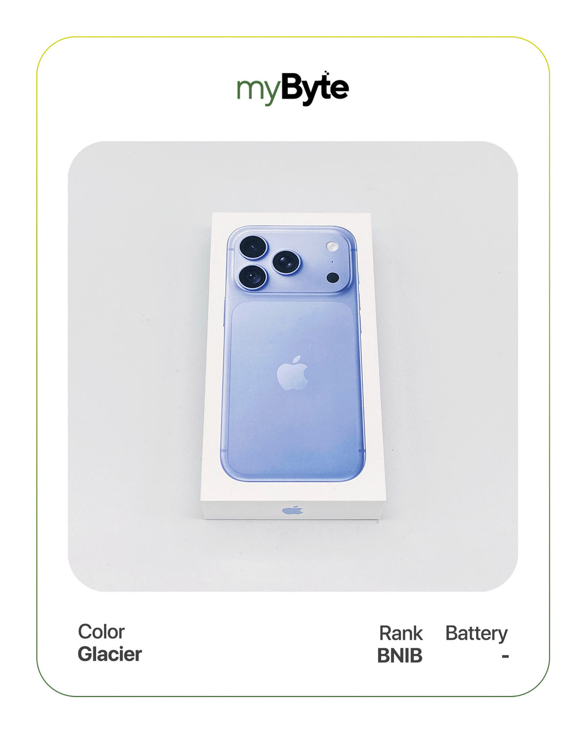 iPhone 18 Pro 5G 512GB eSIM (SIM Free) Glacier myByte International