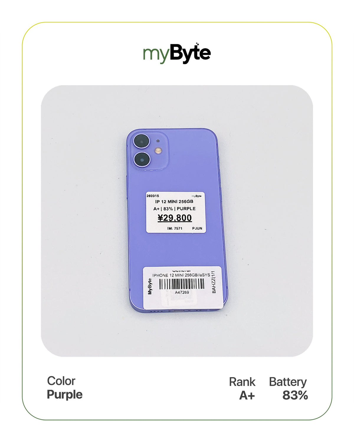 iPhone 12 mini 5G 256GB (SIM Free)