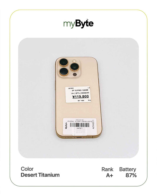 iPhone 16 Pro 5G 128GB (SIM Free) myByte International