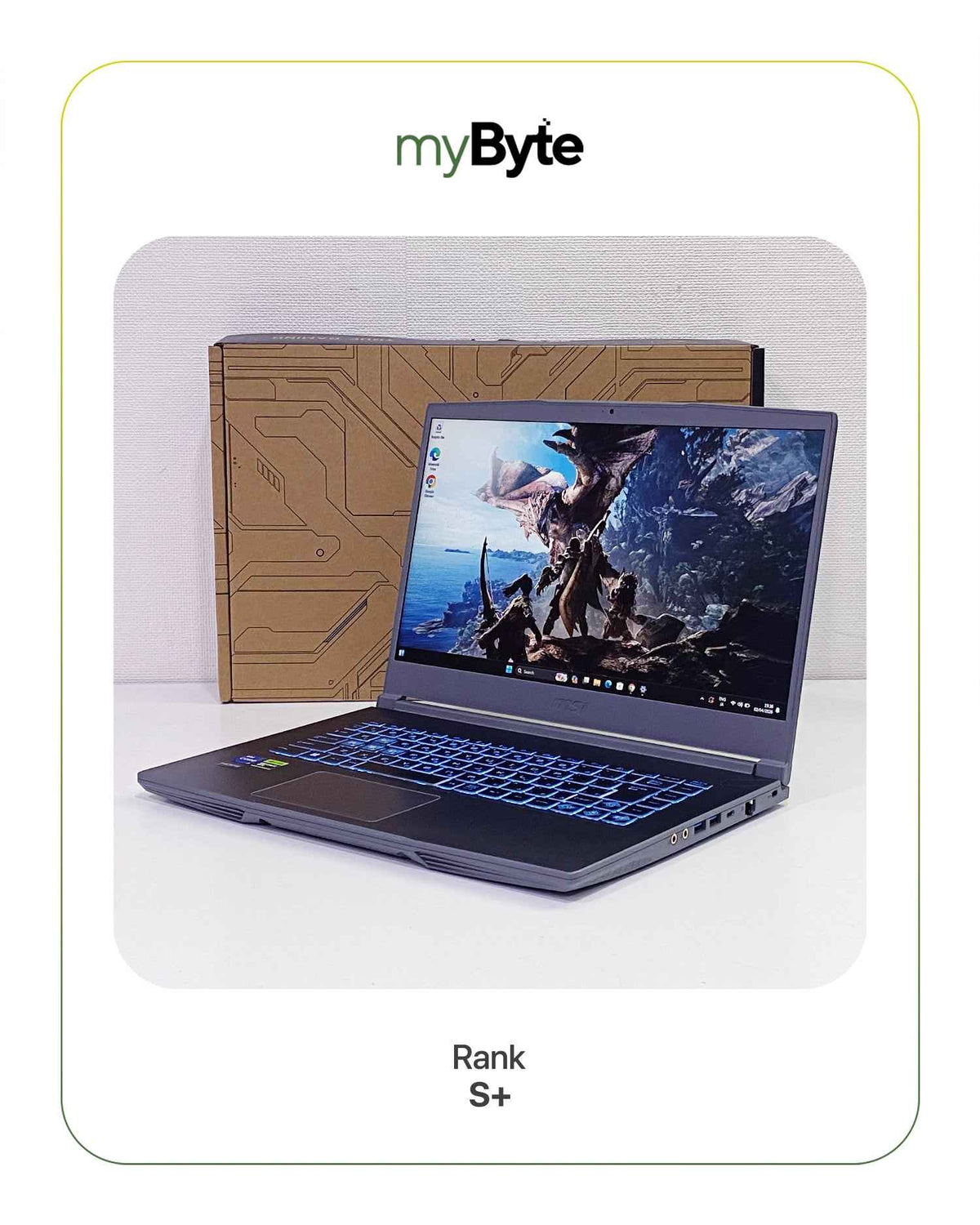 Gaming MSI Thin 15 B13UDX Black myByte International