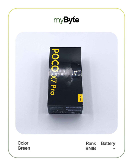 POCO X7 Pro 512GB Silent Camera (Dual SIM) Green SIM Free myByte International