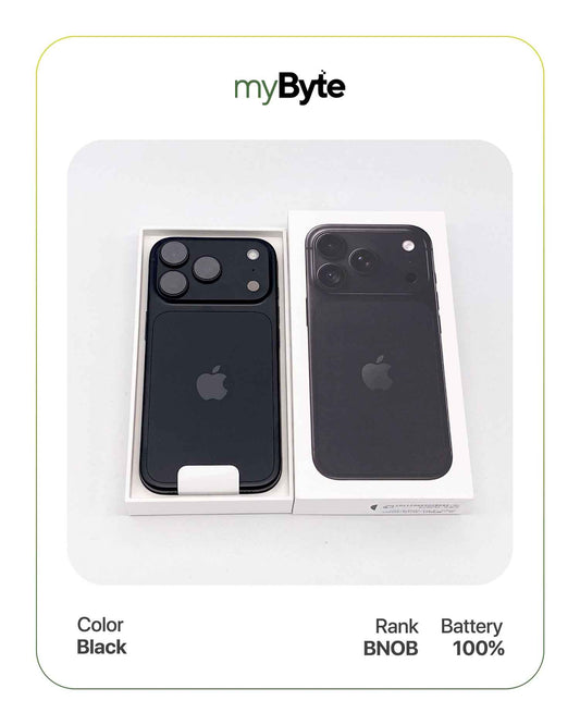 iPhone 18 Pro 5G 256GB SIM Fisik (SIM Free) Black myByte International