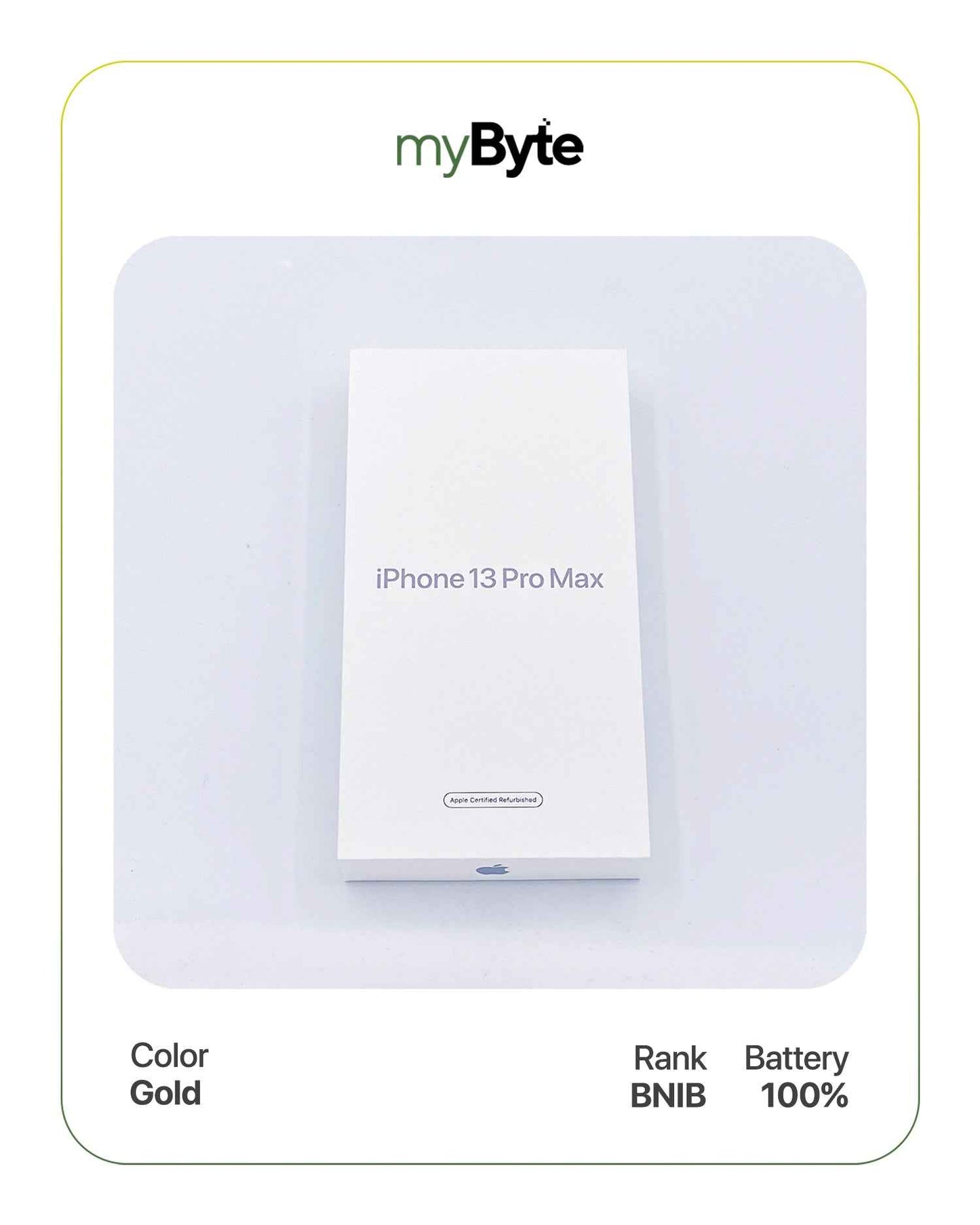 iPhone 13 Pro Max 5G 256GB (SIM Free) Gold SIM Free myByte International
