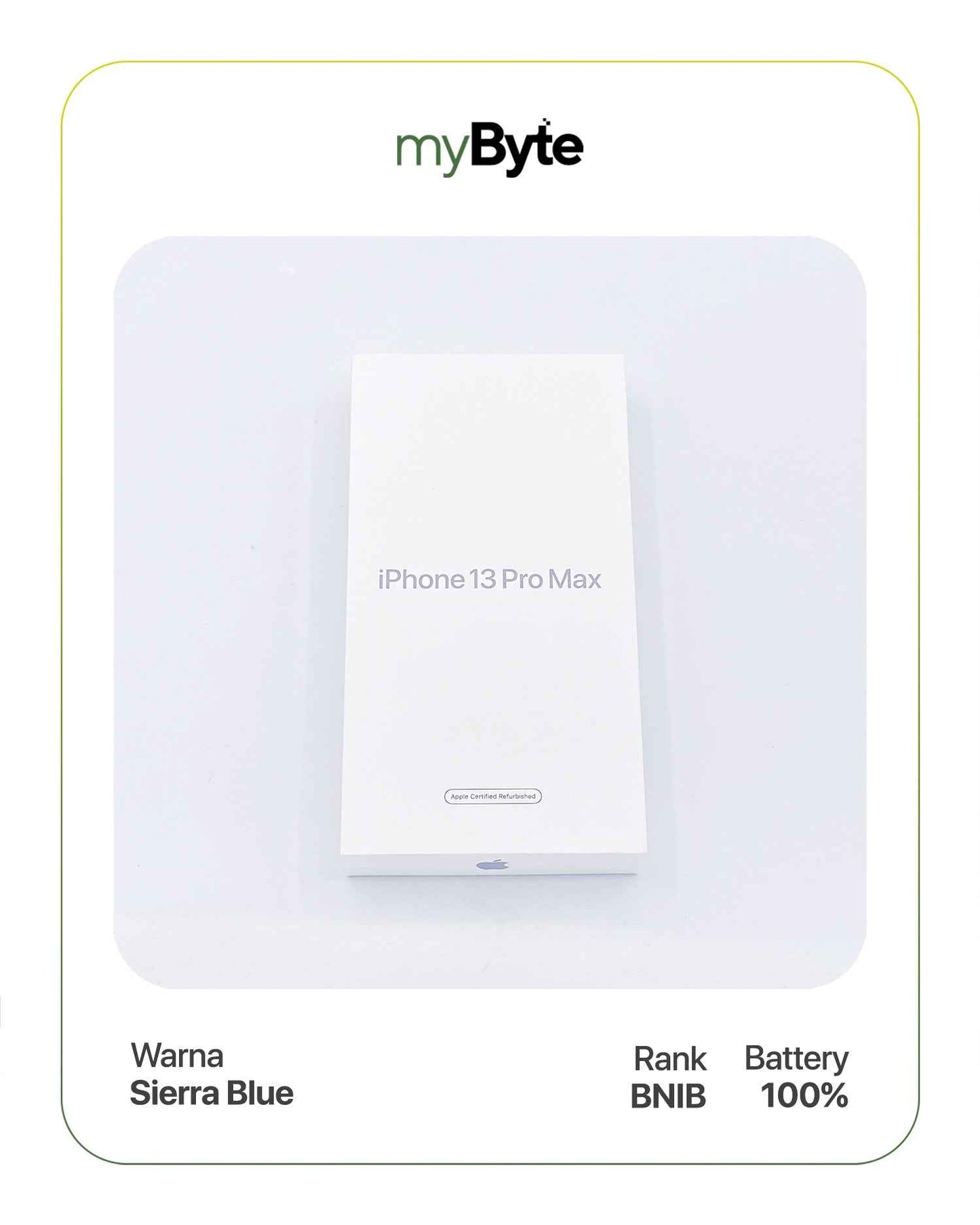 iPhone 13 Pro Max 5G 256GB (SIM Free) Sierra Blue SIM Free myByte International