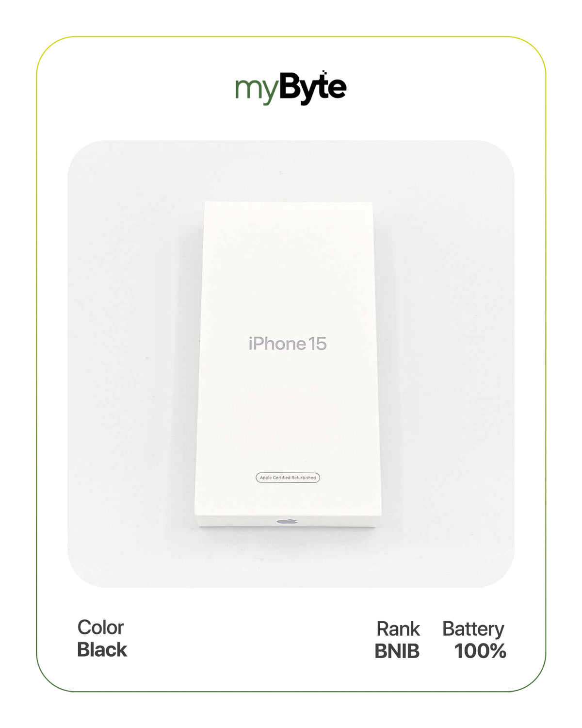 iPhone 15 5G 256GB (Sim Free) Black SIM Free myByte International