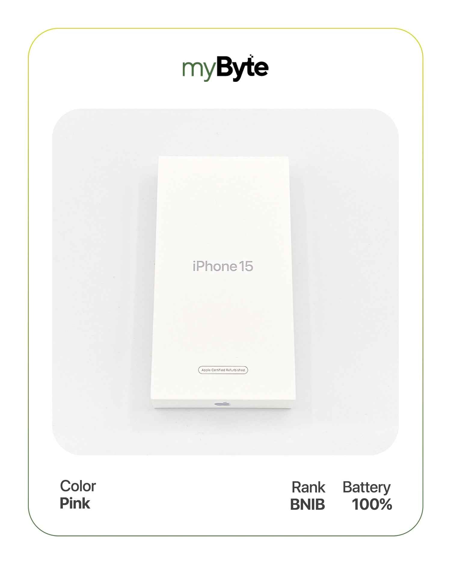 iPhone 15 5G 128GB (SIM Free) Pink SIM Free myByte International