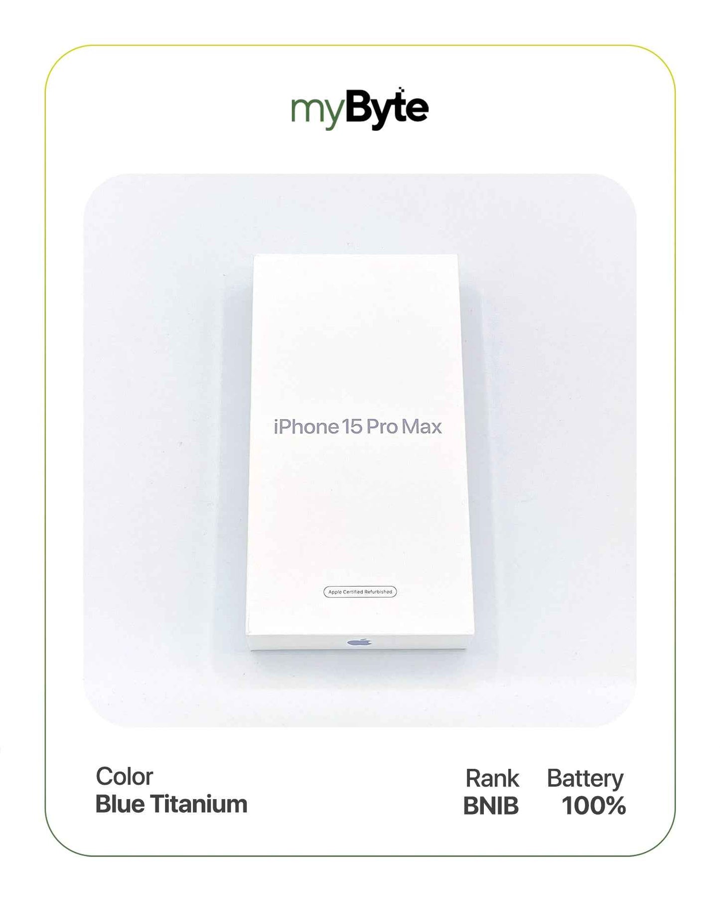 iPhone 15 Pro Max 5G 512GB Silent Camera (Dual SIM) Blue Titanium SIM Free myByte International