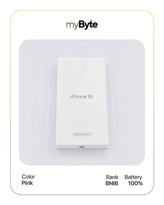 iPhone 16 5G 128GB (SIM Free) Pink myByte International