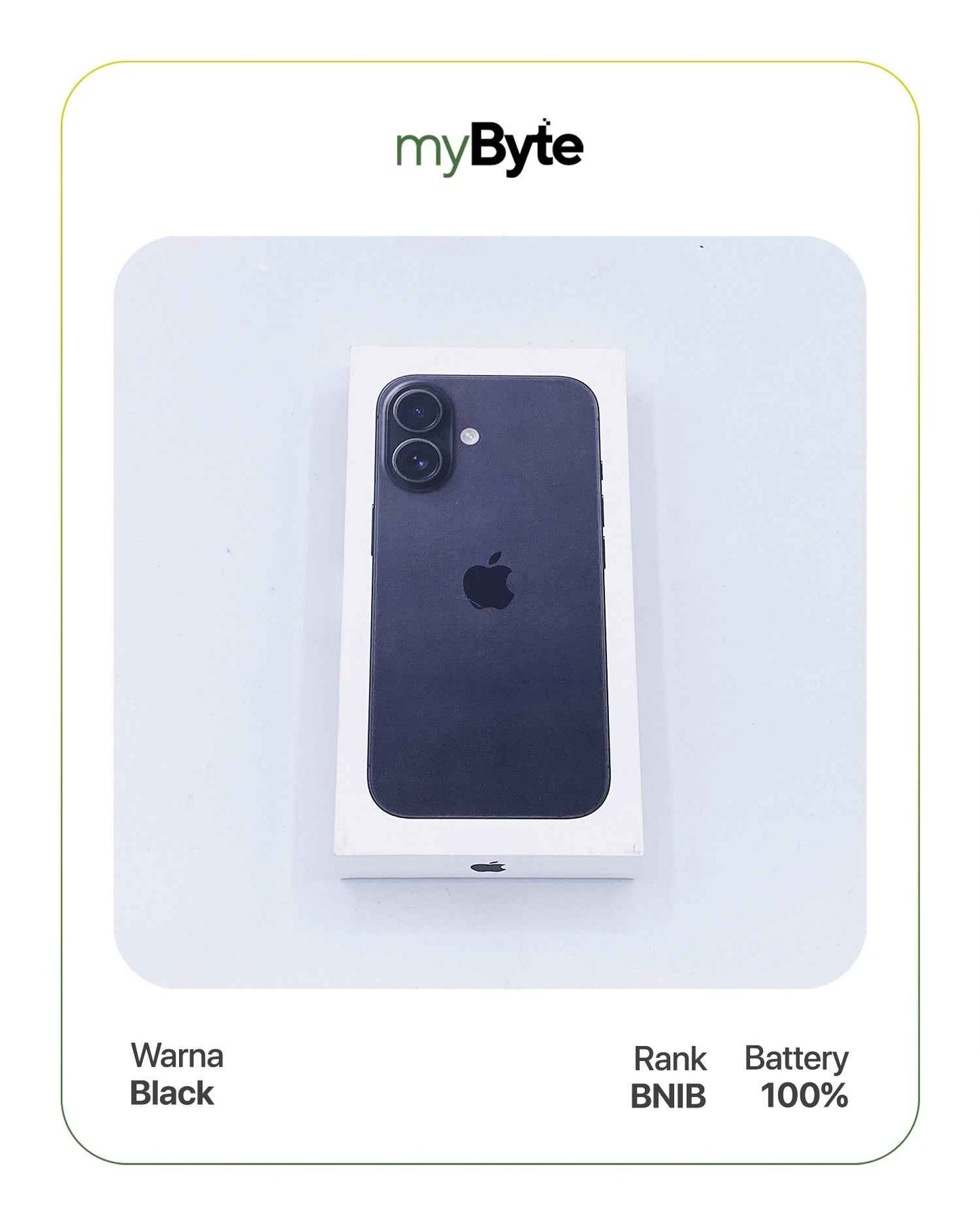 iPhone 16 Plus 5G 256GB (SIM Free) Black myByte International