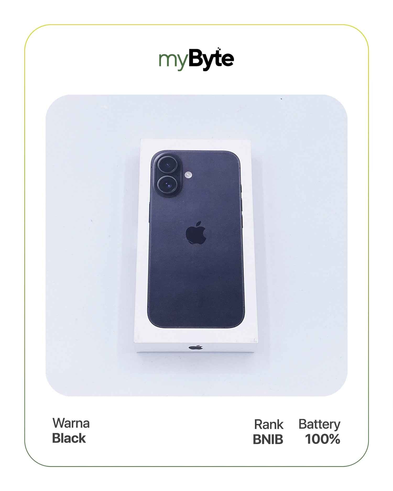iPhone 16 Plus 5G 256GB (SIM Free) Black myByte International