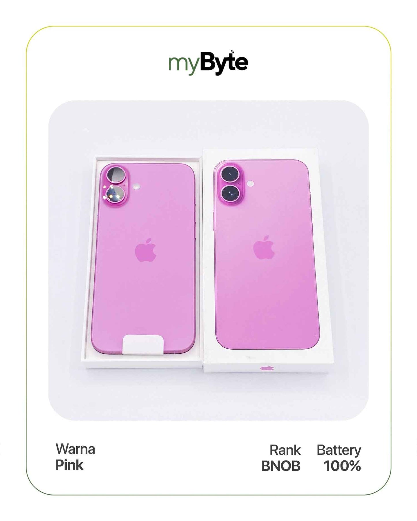 iPhone 16 5G 512GB (Sim Free) Pink myByte International