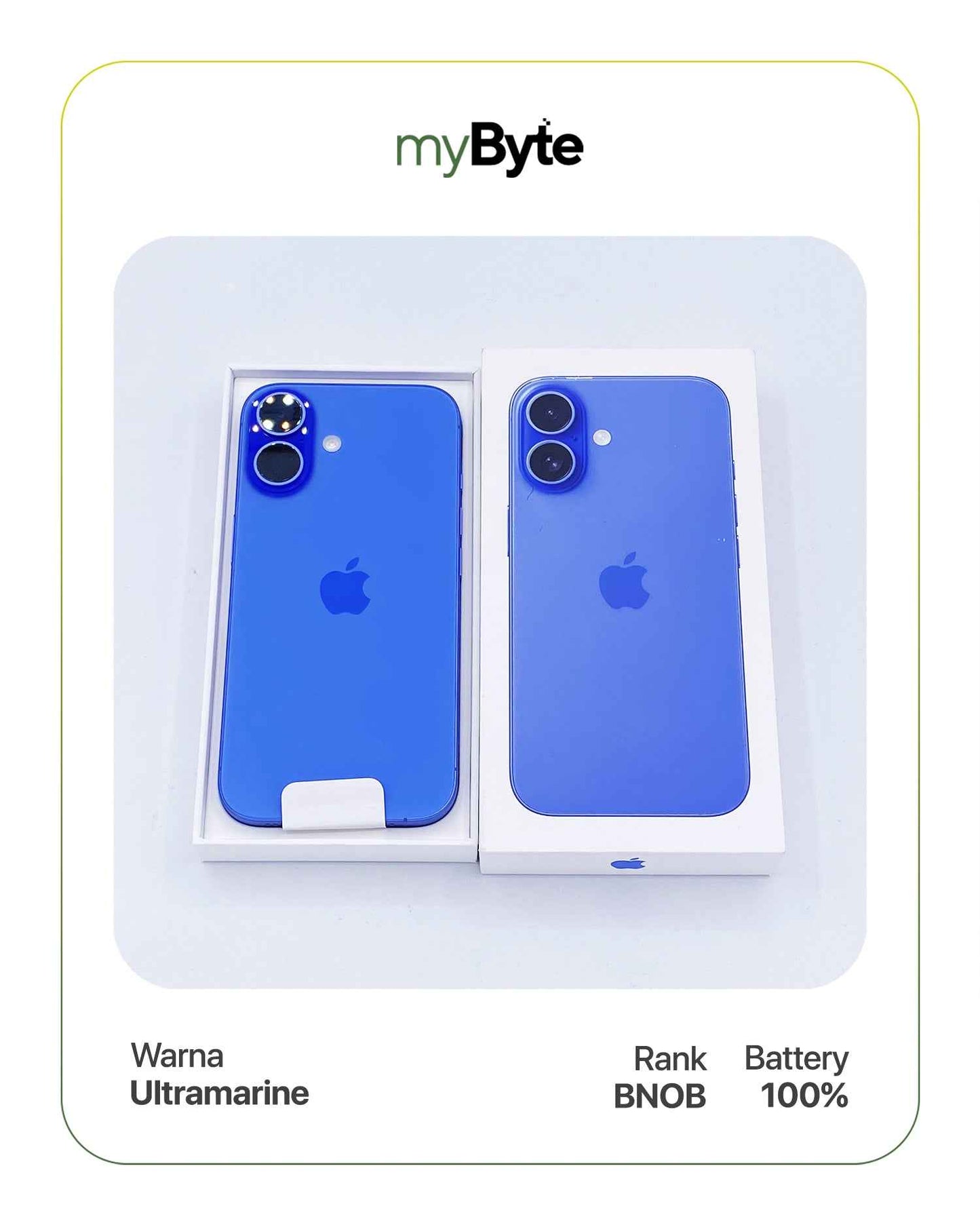 iPhone 16 5G 512GB (Sim Free) Ultramarine myByte International