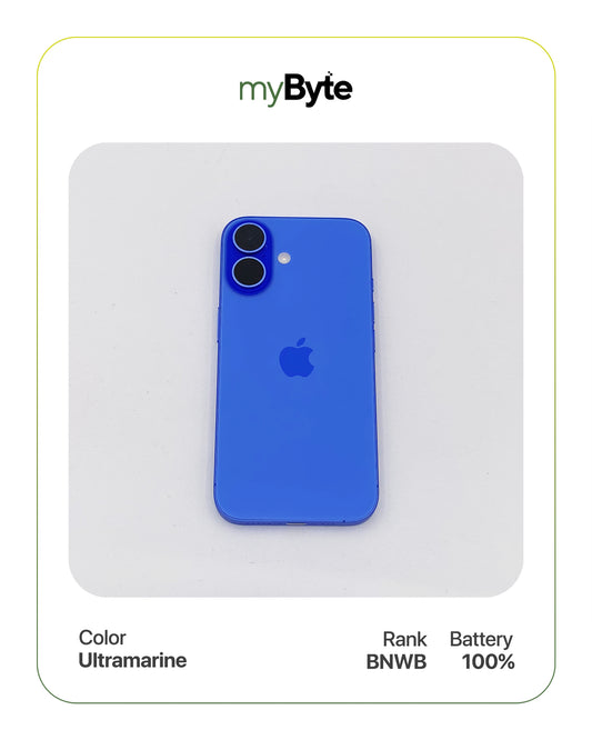 iPhone 16 5G 512GB (SIM Free) Ultramarine myByte International