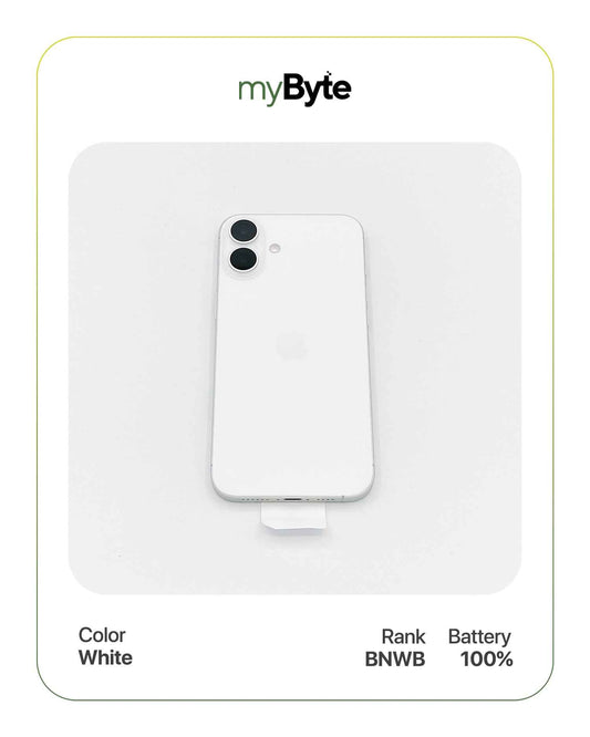 iPhone 16 Plus 5G 256GB (SIM Free) White myByte International