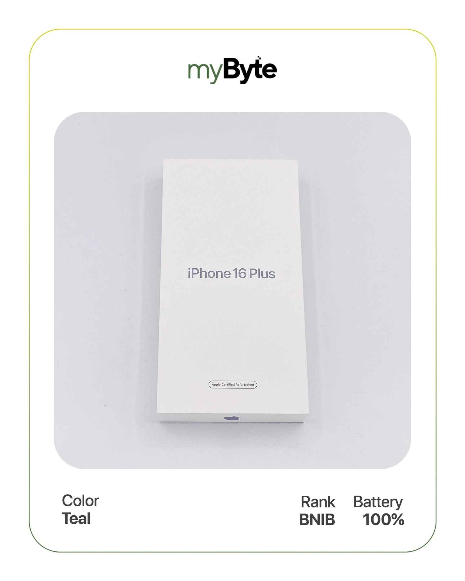 iPhone 16 Plus 5G 128GB (SIM Free) Teal SIM Free myByte International