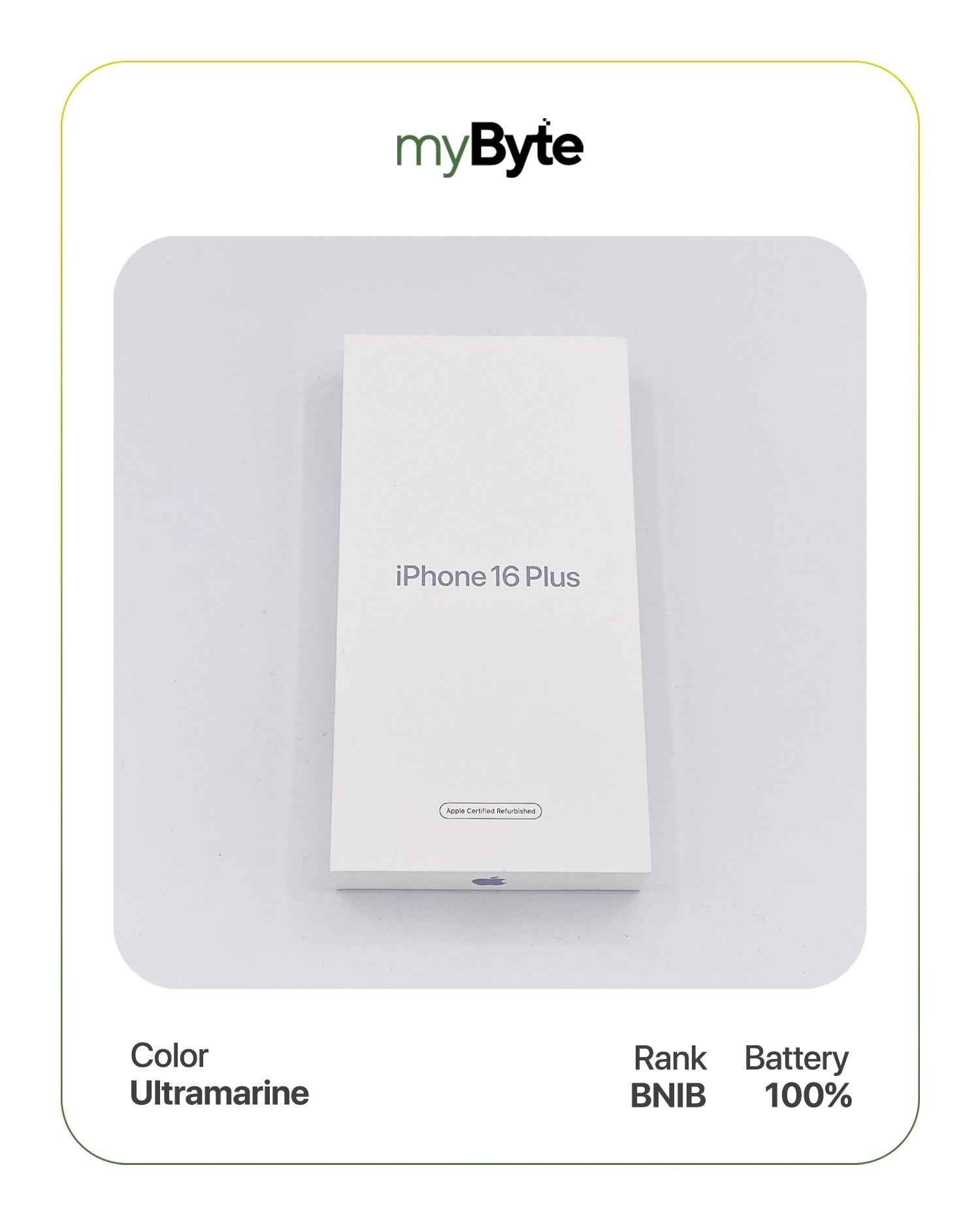 iPhone 16 Plus 5G 128GB (SIM Free) Ultramarine SIM Free myByte International