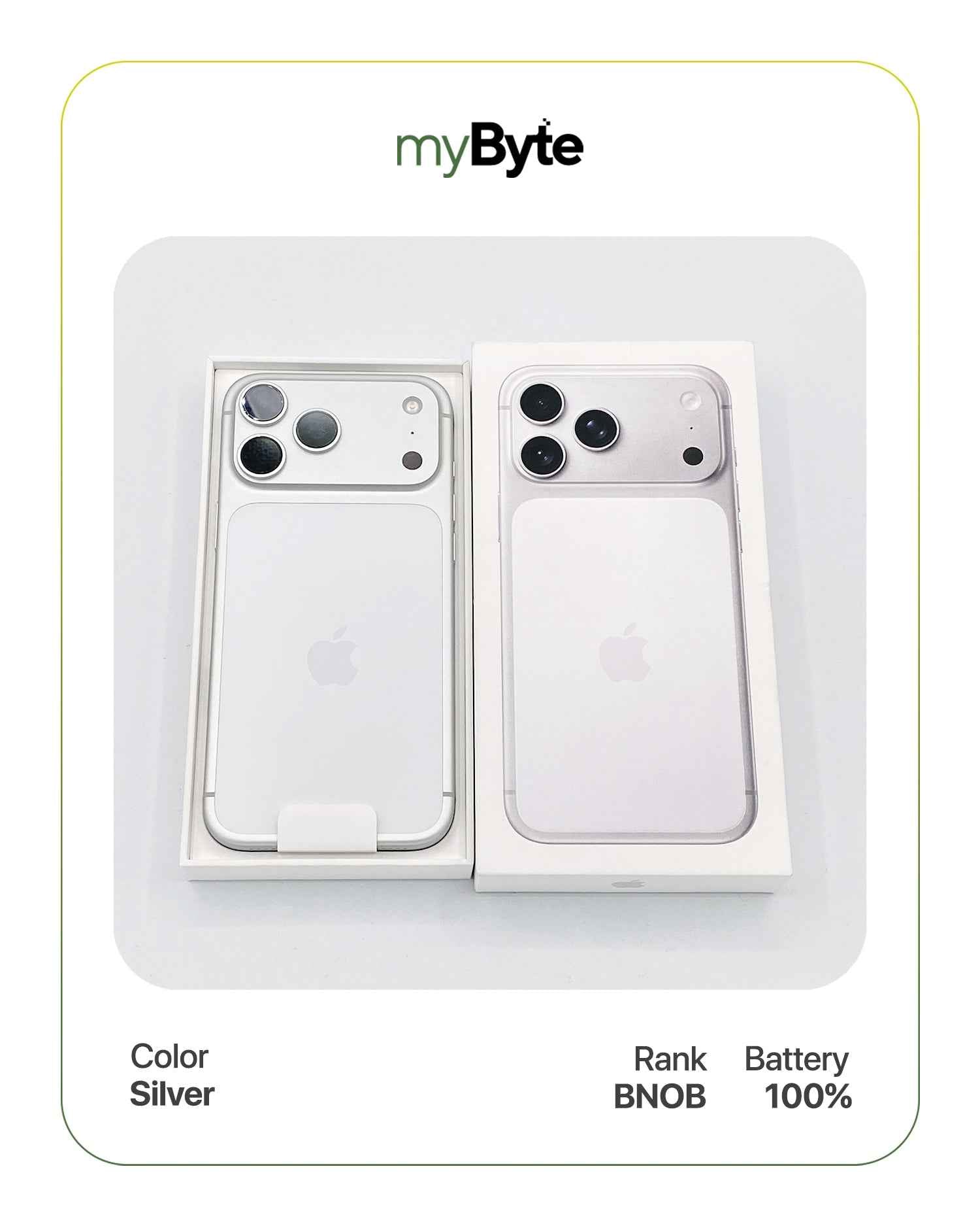 iPhone 17 Pro Max 5G 256GB SIM Fisik (SIM Free) Silver myByte International