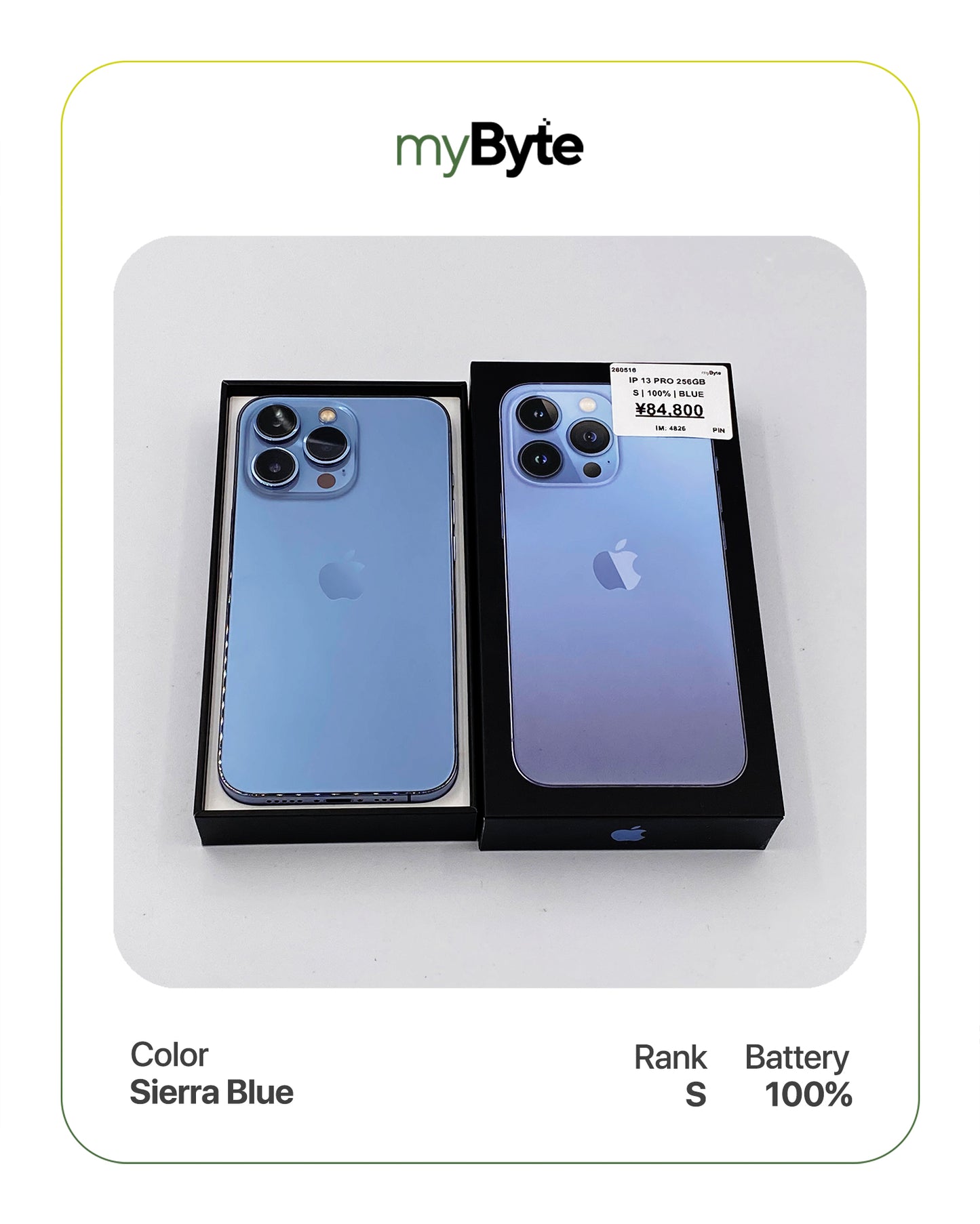 iPhone 13 Pro 5G 256GB (SIM Free) myByte International