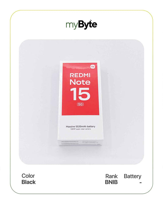 Redmi Note 15 5G 256GB (SIM Free) myByte International
