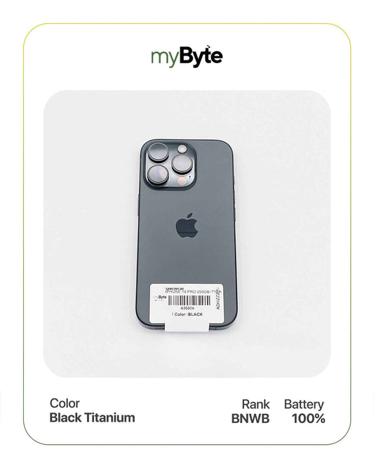 iPhone 16 Pro 5G 256GB Black Titanium myByte International