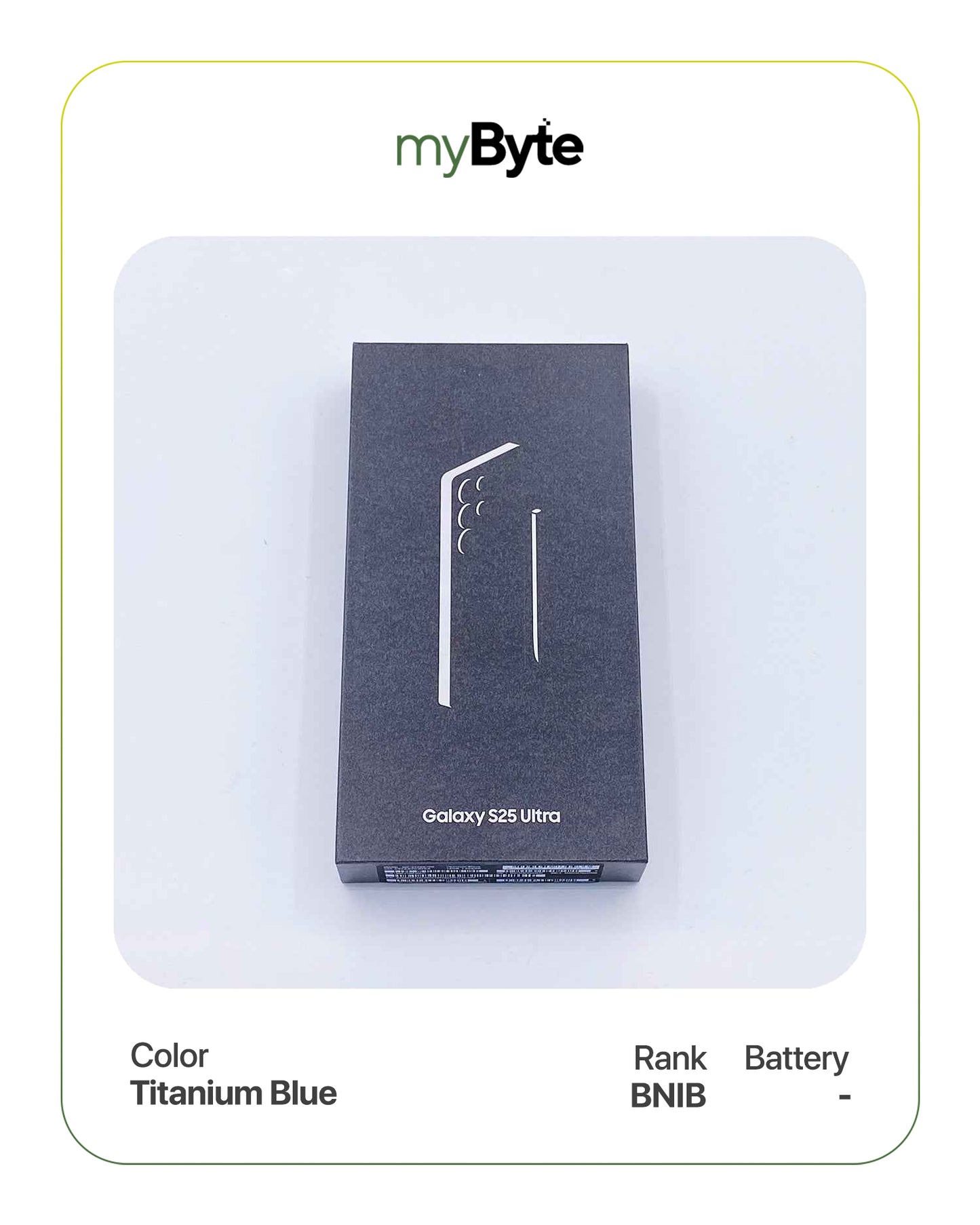 Samsung Galaxy S25 Ultra 5G 256GB Silent Camera (Dual SIM) Titanium Blue SIM Free myByte International