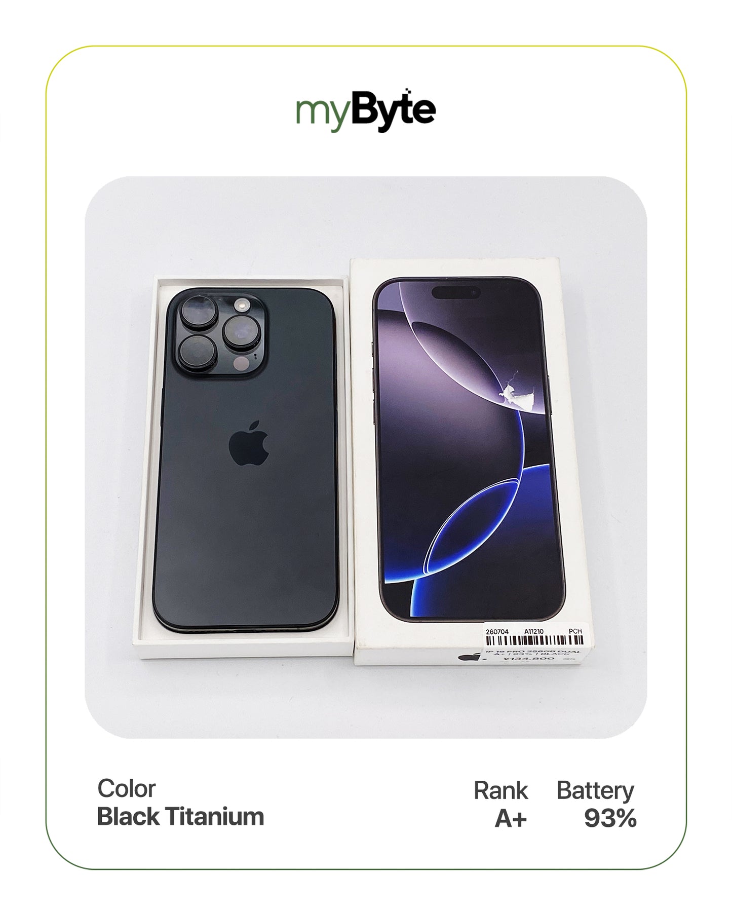 iPhone 16 Pro 5G 256GB Silent Camera (Dual SIM)