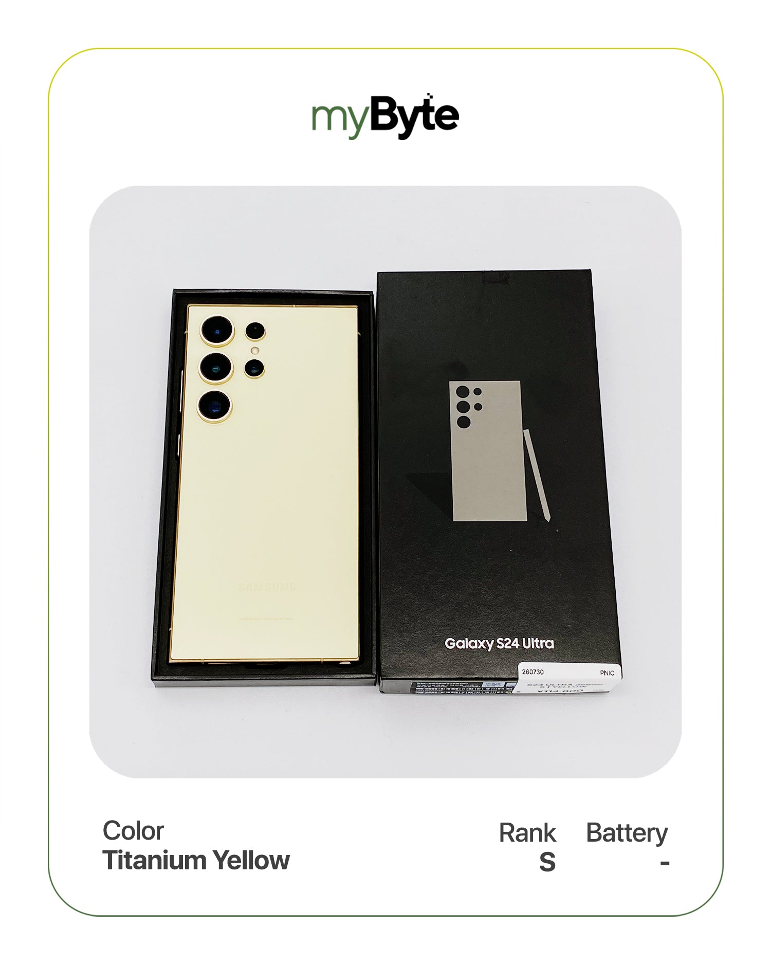 Samsung Galaxy S24 Ultra 5G 256GB (SIM Free) myByte International