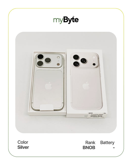 iPhone 18 Pro 5G 256GB SIM Fisik (SIM Free) Silver myByte International