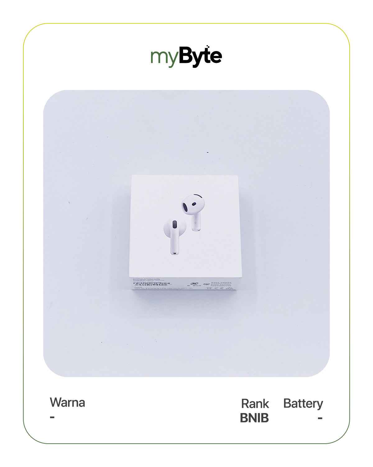 AirPods 4th Gen (Active Noise Cancellation) myByte International