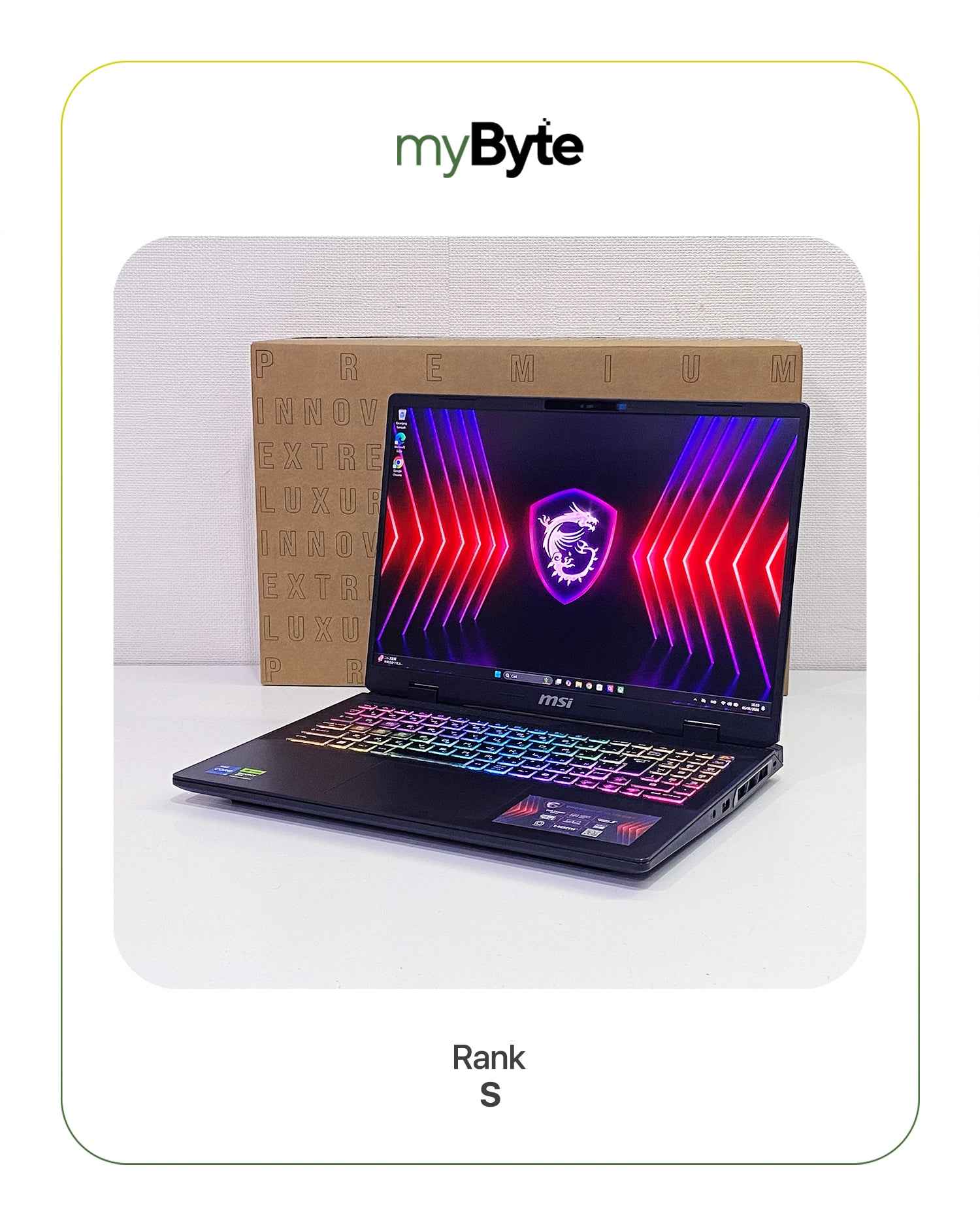 Gaming MSI Crosshair 16 HX D14VFKG myByte International