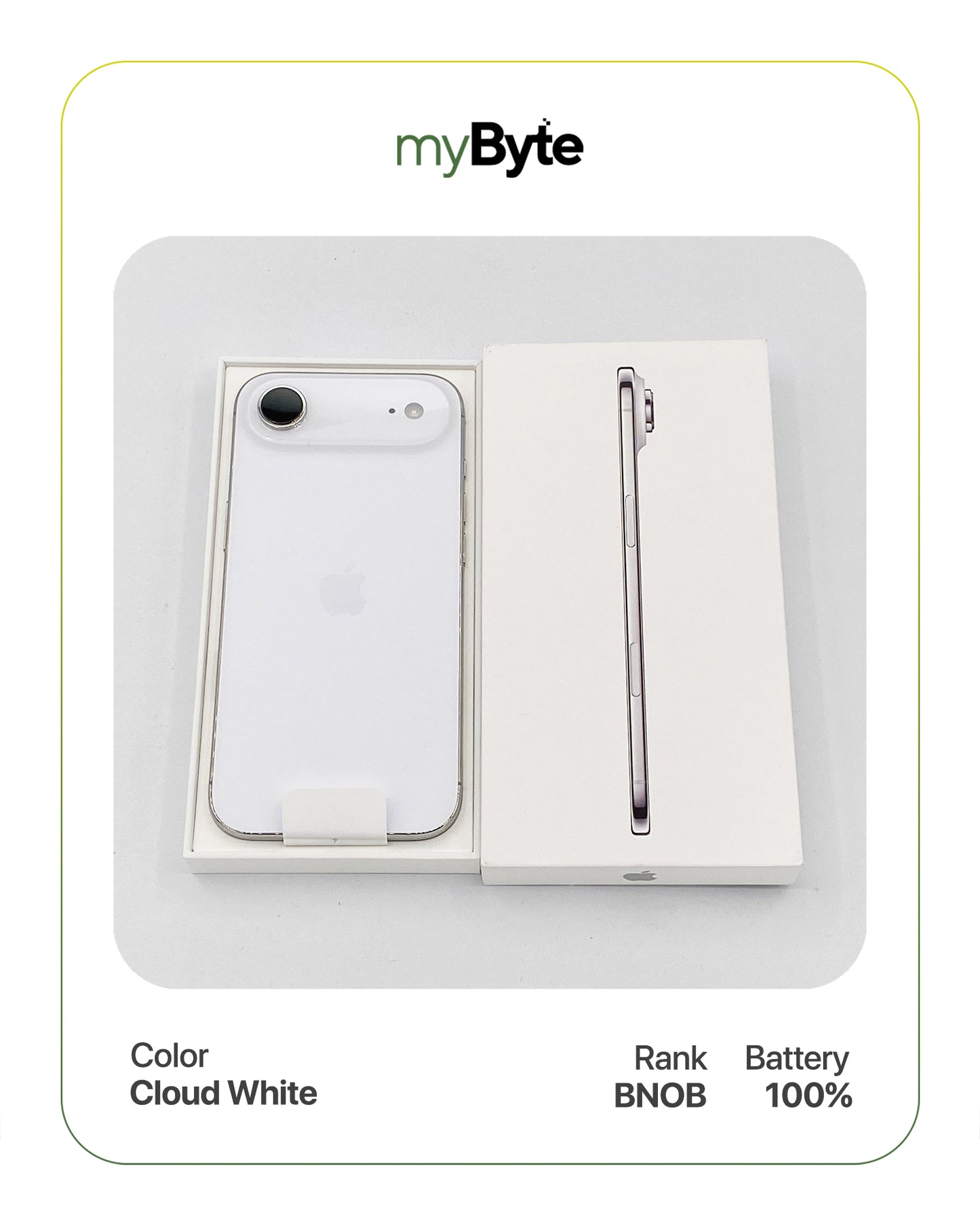 iPhone Air 5G 256GB eSIM (SIM Free) Cloud White myByte International