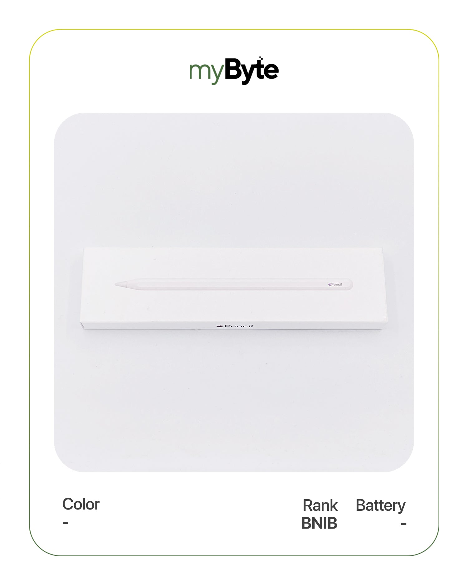 Apple Pencil 2nd Generation myByte International
