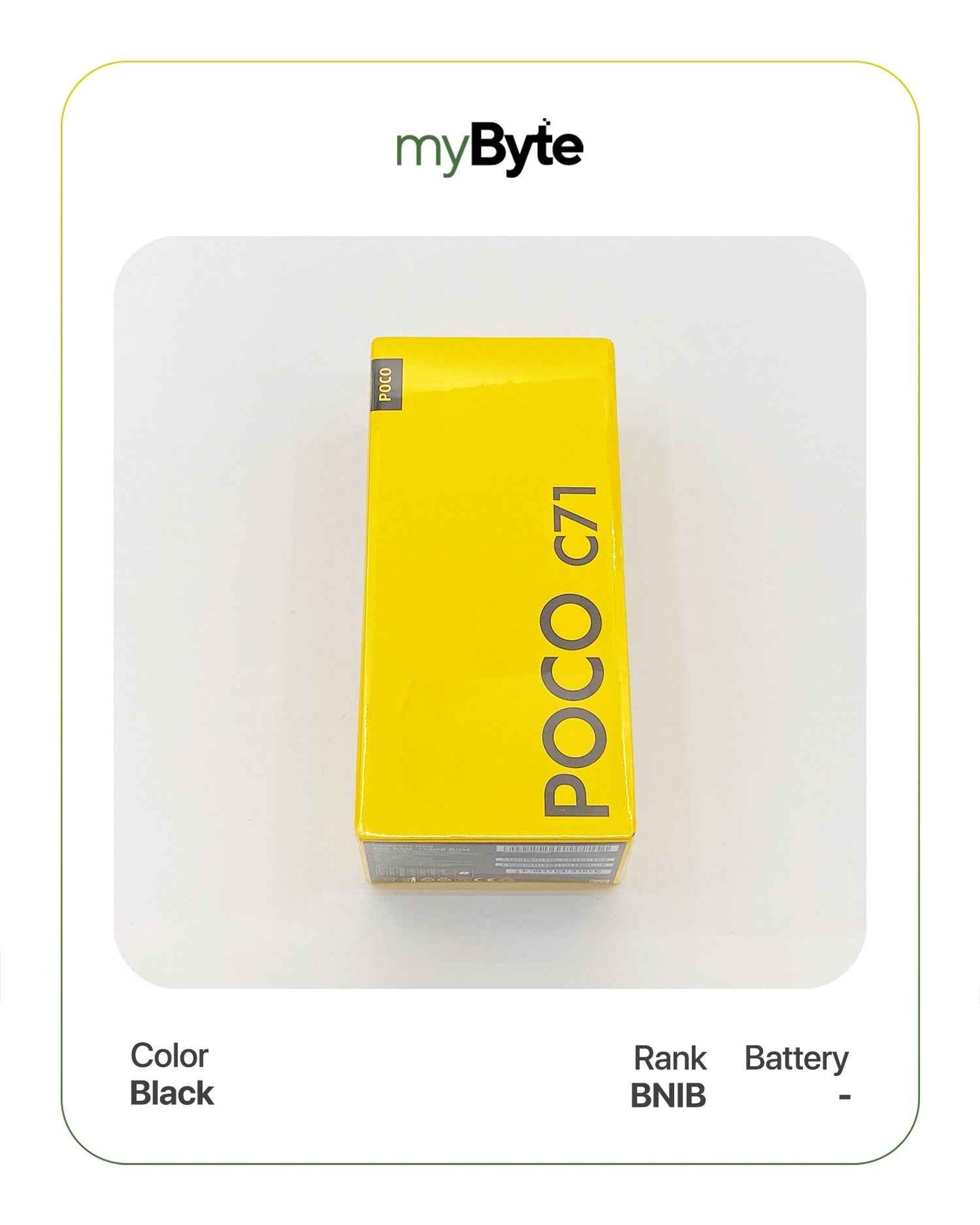 Xiaomi POCO C71 128GB (SIM Free) Black SIM Free 4GB myByte International