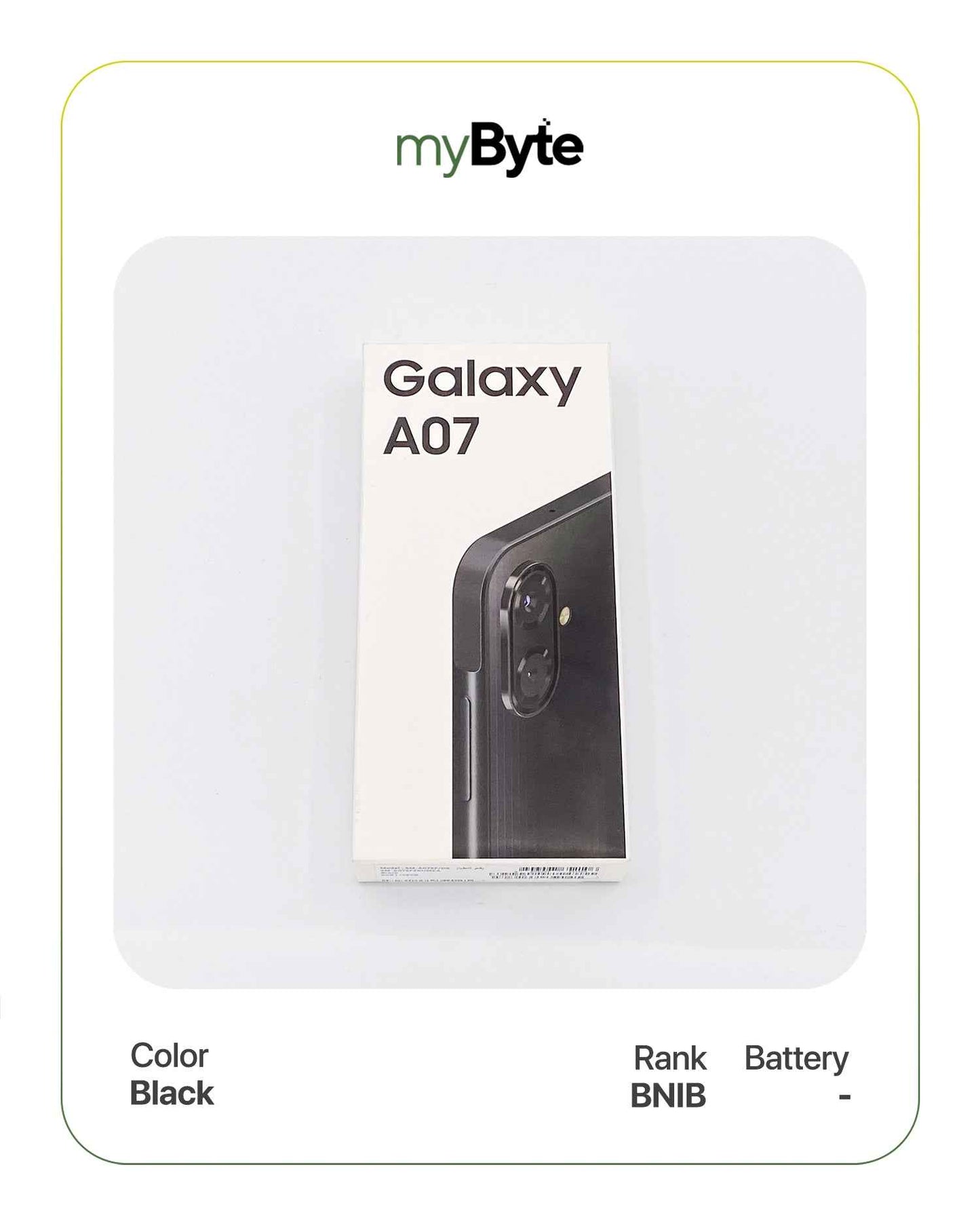 Samsung Galaxy A07 128GB (SIM Free) Black SIM Free 6GB myByte International